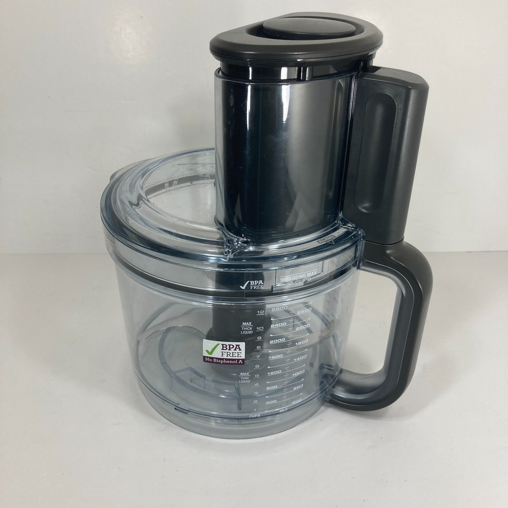 Breville Sous Chef 16 Cup Bowl Lid Pusher & Chopping Blade Great Condition